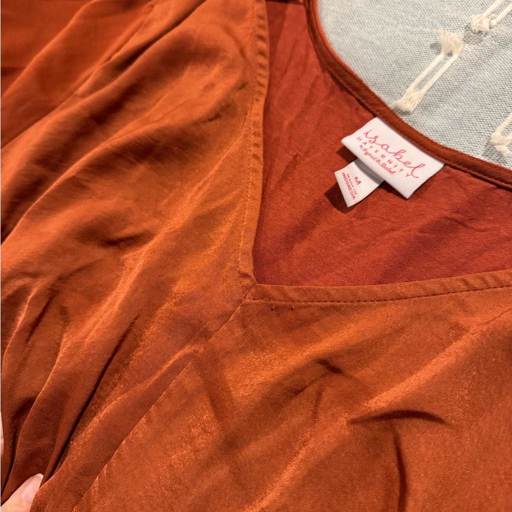 Isabel Maternity by Ingrid & Isabel Rust Blouse
